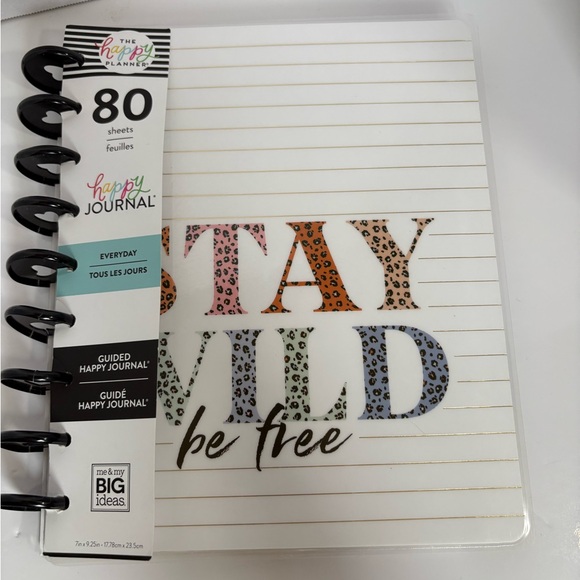 The Happy Planner Other - The Happy Planner “Stay Wild Be Free” Guided Journal – 80 Sheets (New)